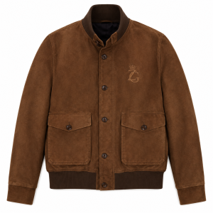 Brown ZeusGroup bomber jacket product photo