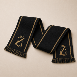 ZeusGroup Black & Gold Heritage Scarf