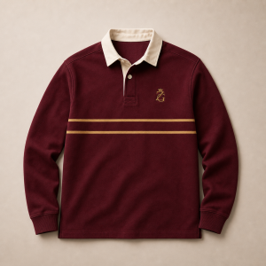 ZeusGroup Burgundy Heritage Rugby Jersey