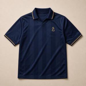 ZeusGroup Navy Retro Football Jersey