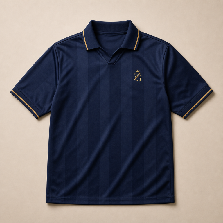 ZeusGroup Navy Retro Football Jersey